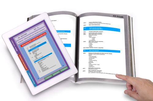 Digital tablet showing medical record technology application